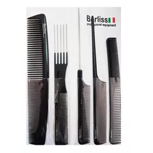 Set De Peines Peluqueria Profesional Estuche X 5 Berliss