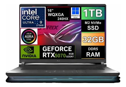 Notebook Asus Rog Strix G16 2025 U9 275Hx 1Tb/32Gb Rtx 5070