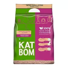 Areia Higiênica Katbom Gatos Granulado Tradicional 3kg