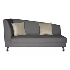 Divã Recamier Heitor 160cm Lado Direito Linho - Adj Decor