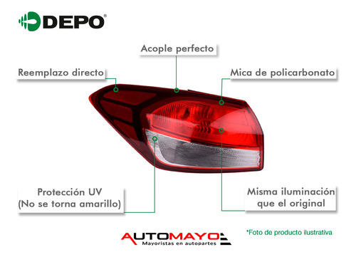 Faros Y Calaveras 4 Pzas Depo Focus Ford 2005 - 2007 Foto 3