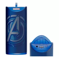 Marvel Avengers - Altavoz Bluetooth Inalámbrico, Resistente Color Logotipo De Vengadores Azul 110v