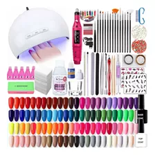 Kit X60 Completo Esmaltes Deco Nail Art Cabina Torno Uñas