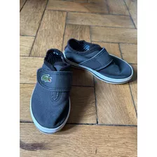 Zapatillas Lacoste Negras Infantil Talle 22 O 15,5cm