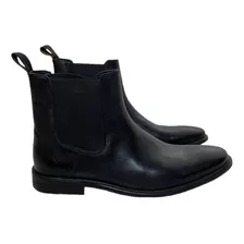 Bota Hombre Chelsea Botín Casual Moda Negro