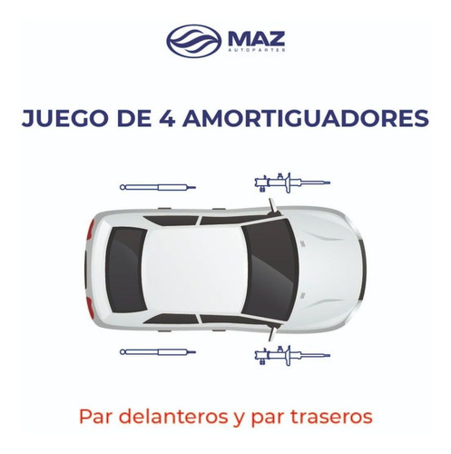 Kit 4 Amortiguadores Ford Fiesta Ikon 2012-2013-2014-2015 Ck Foto 7