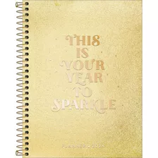 Planner Espiral Ejecutivo Shine Dorado M7