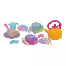 Set Loza Juego Te, Cocina Platos Ollitas Niña Con Estuche 