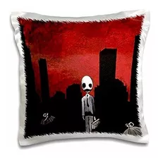 3d Rose Pc******* Zombie Boy En The Red Sky City Funda De A