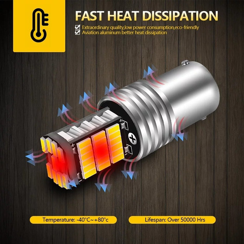 Led Hyperled P21w 1156 Ba15s S25 7506 Premium Canbus  Foto 4