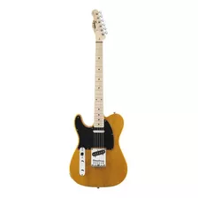 Guitarra Elétrica Para Canhoto Squier By Fender Telecaster De Choupo Butterscotch Blonde Laca De Poliuretano Com Diapasão De Bordo