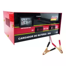 Cargador Bateria Amperimetro Auto Moto Cuatri 6v 12v 20 Ah 