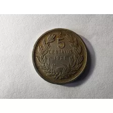 Moneda Chile 5 Centavos 1921 Níquel (x922x923