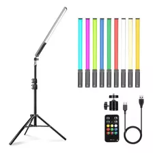 Bastão Iluminador De Led Rgb Greika 10w - Hl-144m + Tripe 2m