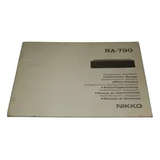 Manual De Instrucciones Original Nikko Na-790 Solo El Manual