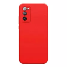 Funda Silicona Para Samsung S20 Fe Cubre Camara + Vidrio 9d