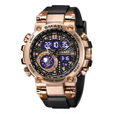 Smael Alloy Large Dial Multi Function Electronic Watch