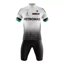 Conjunto Bermuda E Camisa Ciclismo Mtb Petronas Dry Fit