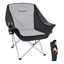 Kingcamp Asiento Acolchado Plegable Para Acampar De Gran Tam