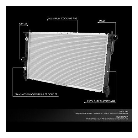 For 99-02 Daewoo Leganza Nubira Oe Style Aluminum Core  Spd1 Foto 2