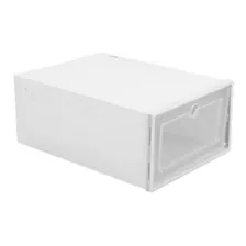 6 X Caja Apilable Organizador Zapatos-blanco