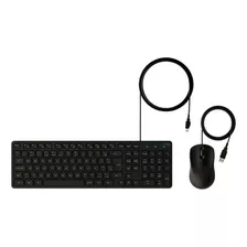 Kit Teclado E Mouse Com Fio Usb Intelbras Cci20 - Preto