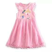 Vestido Niña Algodón Rosa Hadas Y Duendes Talla 5/6