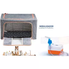 Incubadora Mascotas Caja Oxigeno Calefaccion Con Nebulizador