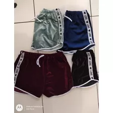 Shorts Casual Veludo Love Shortinho Feminino Moda 2019