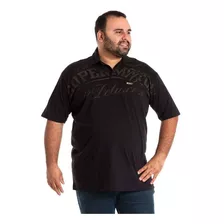 Camisa Polo Plus Size Grafite 103016