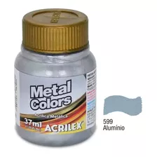 Tinta Acrílica Metal Colors 37ml - Alumínio 599 - Acrilex