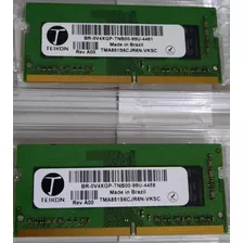 Memória Teikon Para Notebook 8gb (2x4gb) 2666mhz Ddr4 Cl19