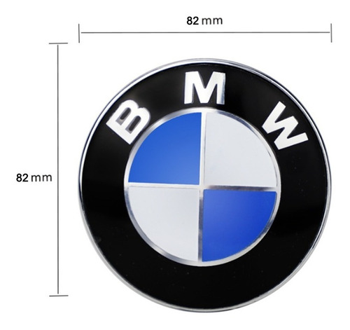 Par Emblema Cap Cofre 82mm Y Cajuela 74mm Para Bmw Foto 6