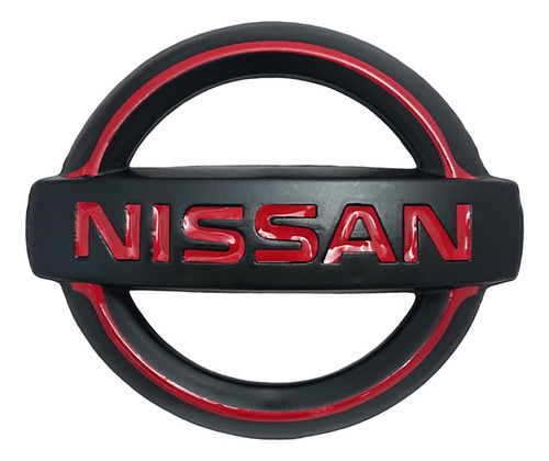 Emblema Parrilla Nissan Urvan 2013-2018 Negro Rojo Foto 2