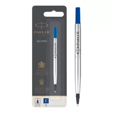 Repuesto Pluma Roller Ball Parker Bolígrafo Punto Fino Negro Color De La Tinta Azul