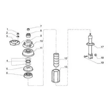 Plastico Contenedor Resorte Suspension Fiat Duna/uno/fiorino