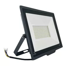 Reflector Led 100w Exterior Cancha Futbol Blanco Frio Color De La Carcasa Negro 220v