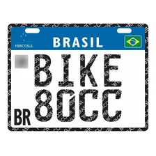 Placa Bike 80cc 13x17 Pvc 2mm 