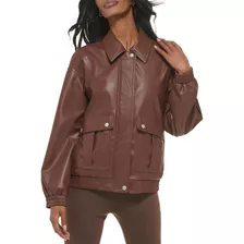 Chamarra Levi´s Bomber Simil Cuero Ultraligera Fashion Ljw09