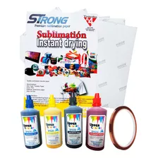 Tintas Sublimación 120ml + Papel Sublimacion + Cinta Térmica