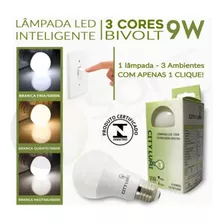 Lâmpada Led Inteligente Tecnologia Digital 3 Cores Cor Da Luz Branca/amarela/neutra Bivolt 127v/220v