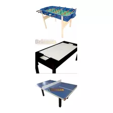 Mesa Ping Pong + Tejo Con Aire + Metegol - Combo Alquiler !!