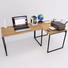 Escrivaninha Mesa Pc Em L - 3 Opções De Cores 120x90 
