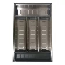 Divisor De Talheres Para Gaveta Inox 28x42,2cm Fgv Tn- Flore