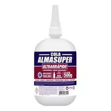 Cola Instantânea Almasuper Ultrarrápido 500g - Líquida Cor Transparente