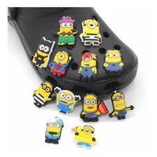 12 Pines Minions Animados Decorar Sandalias Crocs