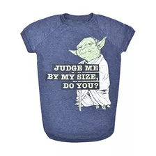 Camiseta Para Perro Star Wars Judge Me By My Size Yoda Dog S