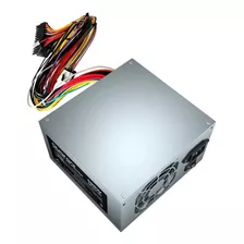 Fuente Poder Quaroni Qpsu-01 Potencia Hasta 500w Conexión A Mobo 20+4 Pines 2 Sata Metalico