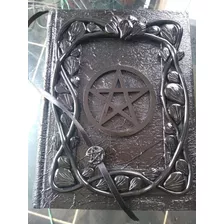 Grimorio Da Bruxa 120 Folhas Pentagrama Diário Negro Caderno