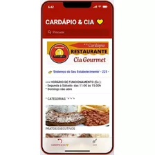 App/site Cardápio Digital 100% Personalizado
